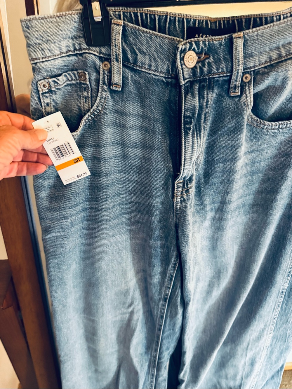 High waisted jeans